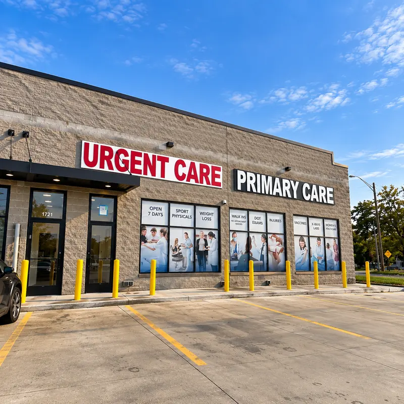 Exterior de la clínica Alliance Medical Center en Pontiac, Michigan